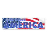 God Bless America Bumper Sticker
