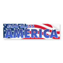 God Bless America bumper stickers by Pazzoom God Bless America bumper stickers