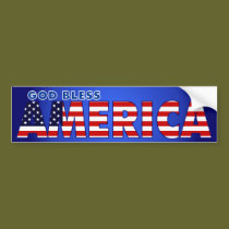 God Bless America bumper stickers