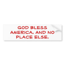 God bless America Bumper Stickers