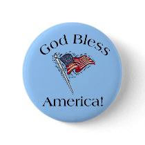 God Bless America Button by jhimages God Bless America Button