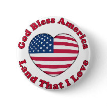 God Bless America buttons
