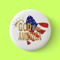 God Bless America button