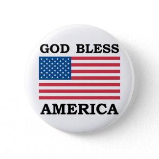 God Bless America button