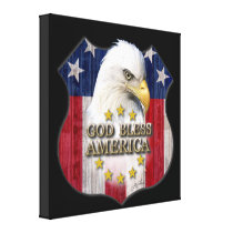 God Bless America Gallery Wrap Canvas