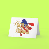 God Bless America card by holiday_tshirts God Bless America card