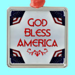 God bless America ornaments
