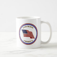 God Bless America Coffee Mugs