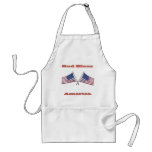 God Bless America Crossed Flags Apron