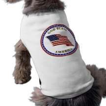 God Bless America Dog T Shirt