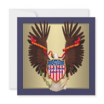 God Bless America Eagle 4th of July Invitations