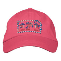 God Bless America embroidered hats