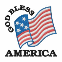 God Bless America embroidered shirts