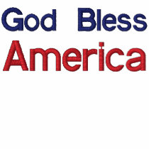 God Bless, America Embroidered Shirt