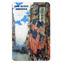 God Bless America. Fine Art  Patriotic Gift Magnet