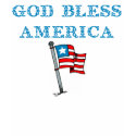 God Bless America Flag T-Shirt by jhimages God Bless America Flag T-Shirt