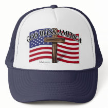 God Bless America Trucker Hat