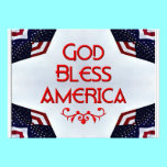 God bless America invitations