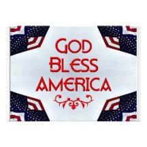 God bless America Invites