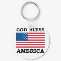 God Bless America keychains