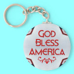 God bless America keychains