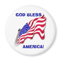 GOD BLESS AMERICA Magnet by kramcho GOD BLESS AMERICA Magnet