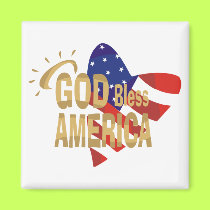 God Bless America magnet