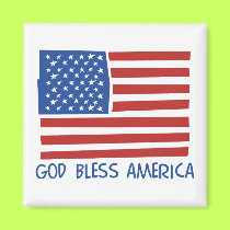 God Bless America magnet