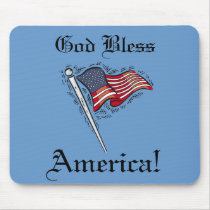 God Bless America Mousepad by jhimages God Bless America Mousepad