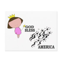 God Bless America Postcard postcards