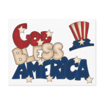 God Bless America postcards