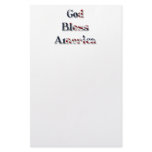 God Bless America Stationery Paper