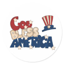 God Bless America stickers
