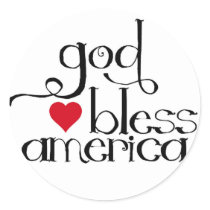 God Bless America Sticker stickers