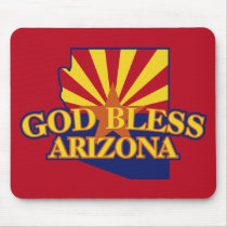 God Bless Arizona Mouse Pad