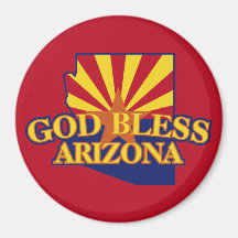 God Bless Arizona Refrigerator Magnets