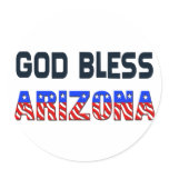 God Bless Arizona Sticker