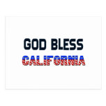 God Bless California Post Cards