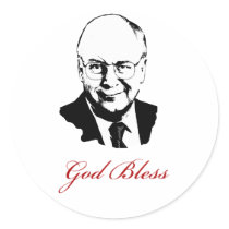 GOD BLESS DICK CHENEY stickers by ElectionGear GOD BLESS DICK CHENEY stickers