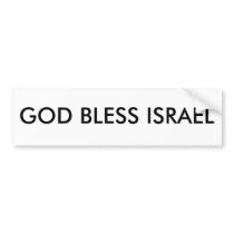 GOD BLESS ISRAEL BUMPER STICKERS