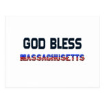 God Bless Massachusetts Post Card