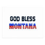 God Bless Montana Postcard