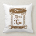 God Bless Our Home Custom Pillow pillows