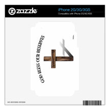 GOD BLESS OUR RESERVES with rugged cross iPhone 2G Skins