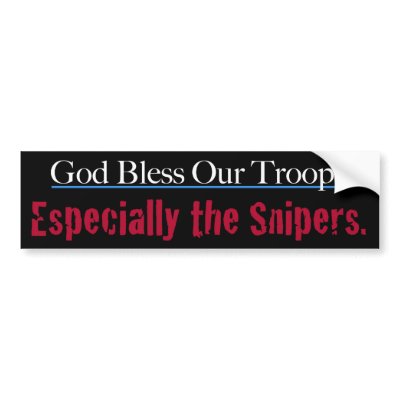God Bless Our Troops Bumpersticker Bumper Stickers from Zazzle.com