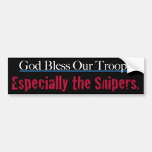 God Bless Our Troops Bumpersticker Bumper Stickers