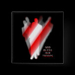 GOD BLESS OUR TROOPS buttons
