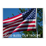 GOD BLESS OUR TROOPS GREETING CARDS