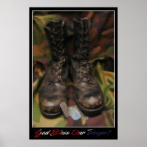 God Bless Our Troops Print
