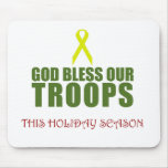 God Bless Our Troops This Holiday Season Mouse Pad